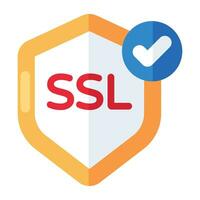 An editable design icon of secure socket layer vector