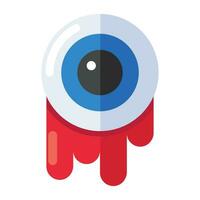 A unique design icon of bloody eye vector