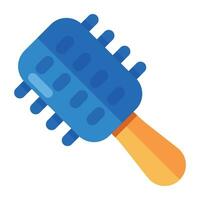 Premium download icon of curling brush vector