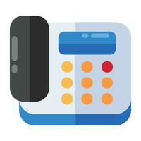 A premium download icon of landline vector