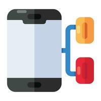 An icon design of mobile network vector