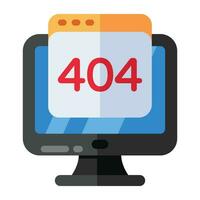 A creative design vector of error 404