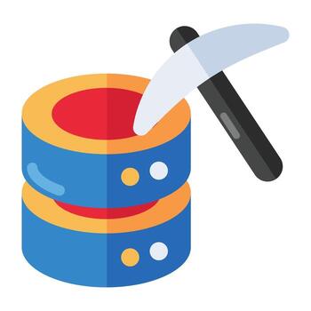 un de moda vector diseño de base de datos minería