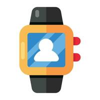 icono de diseño moderno de smartwatch vector