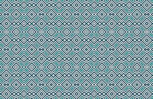 Blue and green triangle fabric pattern vector