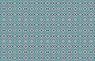 Blue and green triangle fabric pattern vector