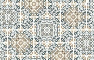 Colorful square tile design pattern vector