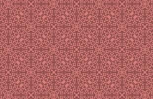 Red floral fabric design pattern vector