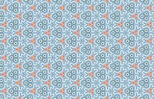 Blue and orange color hexagonal design pattern vector