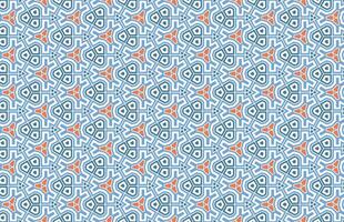 Blue and orange color hexagonal design pattern vector