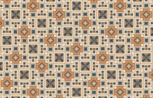 Moroccan vintage colorful tile pattern vector