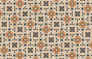 Moroccan vintage colorful tile pattern vector