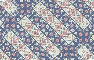 Colorful leaves fabric design pattern vector