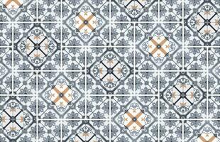 Old tile design pattern vector