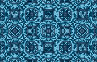 azul hexagonal tribal tela modelo vector