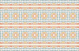 Ethnic colorful textile fabric design pattern vector