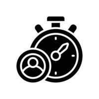 stopwatch icon. vector glyph icon for your website, mobile, presentation, and logo design.