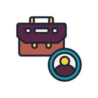 job icon. vector filled color icon for your website, mobile, presentation, and logo design.