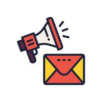 email marketing icon. vector dual tone icon for your website, mobile, presentation, and logo design.