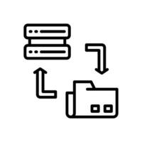 backup icon. vector line icon for your website, mobile, presentation, and logo design.