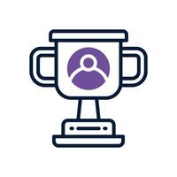 trophy icon. vector dual tone icon for your website, mobile, presentation, and logo design.