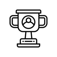 trophy icon. vector line icon for your website, mobile, presentation, and logo design.