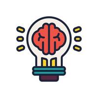 idea icon. vector filled color icon for your website, mobile, presentation, and logo design.