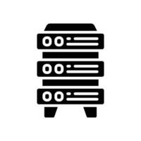 server icon. vector glyph icon for your website, mobile, presentation, and logo design.