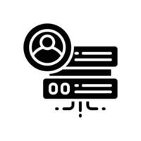 server admin icon. vector glyph icon for your website, mobile, presentation, and logo design.