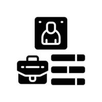 employee skill icon. vector glyph icon for your website, mobile, presentation, and logo design.