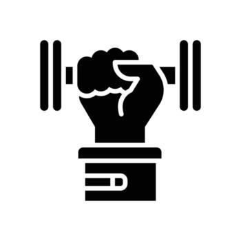 exercise icon. vector glyph icon for your website, mobile, presentation, and logo design.