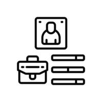 employee skill icon. vector line icon for your website, mobile, presentation, and logo design.