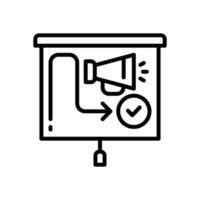 planning icon. vector line icon for your website, mobile, presentation, and logo design.