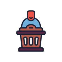 speech icon. vector filled color icon for your website, mobile, presentation, and logo design.