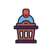 speech icon. vector filled color icon for your website, mobile, presentation, and logo design.