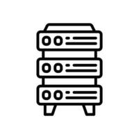 server icon. vector line icon for your website, mobile, presentation, and logo design.