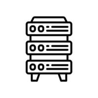 server icon. vector line icon for your website, mobile, presentation, and logo design.