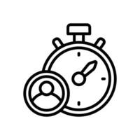 stopwatch icon. vector line icon for your website, mobile, presentation, and logo design.