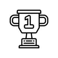 trophy icon. vector line icon for your website, mobile, presentation, and logo design.