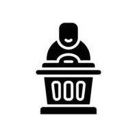 speech icon. vector glyph icon for your website, mobile, presentation, and logo design.