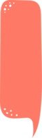 bunt Pastell- Orange Farbe Rede Blase Ballon, Symbol Aufkleber Memo Stichwort Planer Text Box Banner, eben png transparent Element Design