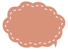 Colorful pastel red color speech bubble balloon, icon sticker memo keyword planner text box banner, flat png transparent element design