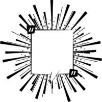 Black and white Pop art polka dots halftone speech bubble balloon with quotation marks icon sticker memo keyword planner text box banner, flat png transparent element design