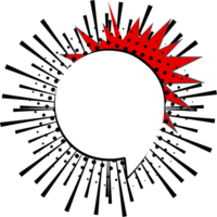 schwarz und Weiß Pop Kunst Polka Punkte Halbton Rede Blase Ballon Symbol Aufkleber Memo Stichwort Planer Text Box Banner, eben png transparent Element Design