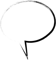 Black and white speech bubble balloon, icon sticker memo keyword planner text box banner, flat png transparent element design