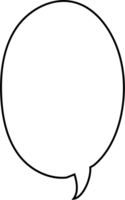 svart och vit Tal bubbla ballong, ikon klistermärke PM nyckelord planerare text låda baner, platt png transparent element design