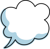 Black and white speech bubble balloon, icon sticker memo keyword planner text box banner, flat png transparent element design