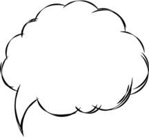 Black and white speech bubble balloon, icon sticker memo keyword planner text box banner, flat png transparent element design