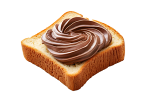 AI generated sandwich with chocolate jam png