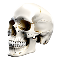 AI generated Human skull medical illustration, 3d rendering of human body png